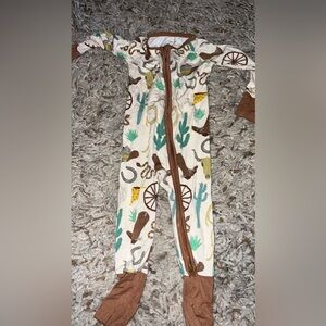Little Sleepies Ready to Rodeo Bamboo Zipper Pajamas